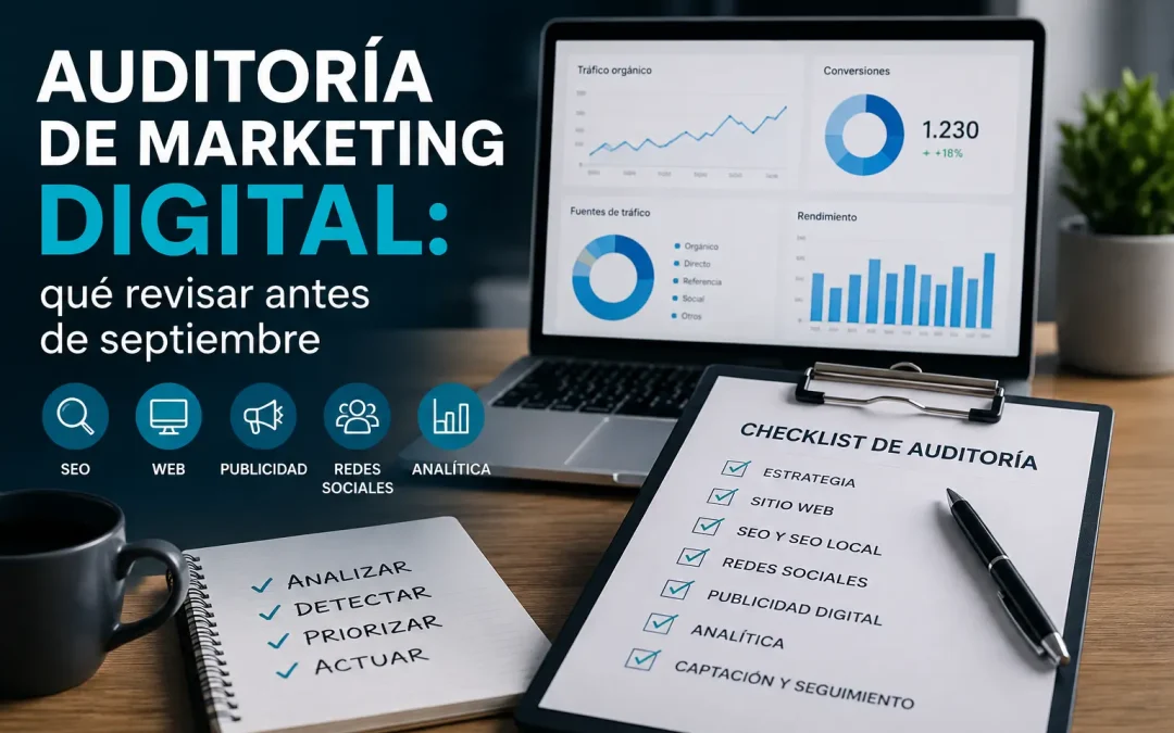 Auditoría de marketing digital: qué revisar antes de septiembre