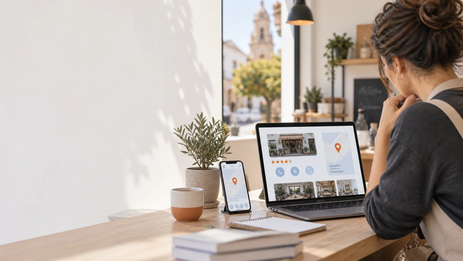 Ficha de Google Business Profile de un negocio local